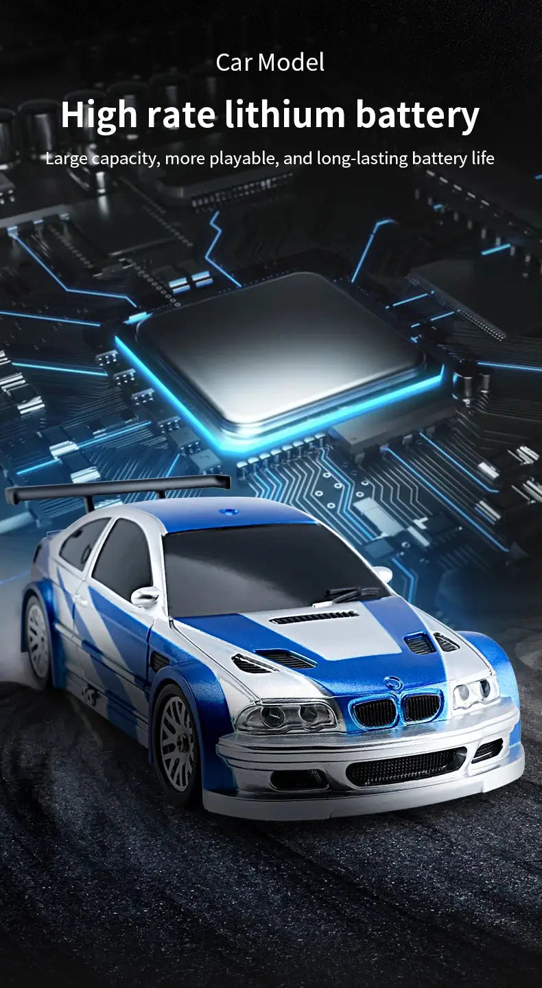 2.4G RC Drift Car 1/43 4WD Remote Control Car High Speed Four Wheel Drive Radio Controlled Mini Racing Car Model Boys Toys Gifts - Magic Remotes