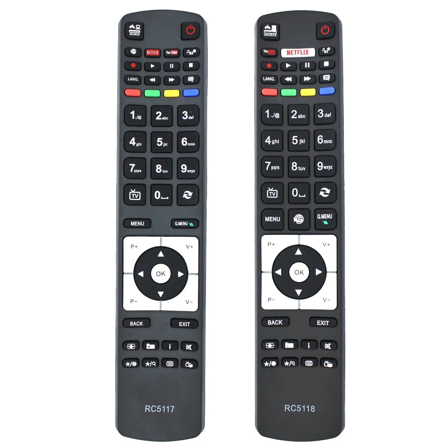 RC5117 RC5118 RC5118F Hitachi TV Remote Control for 50HYT62UH B50HYT62 Models with Automatic Function & Fixed Code - Magic Remotes