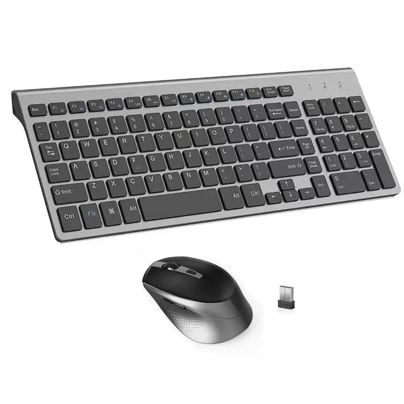 English Russian French Spanish Italy UK German Wireless Keyboard and  Mouse Combo 2.4G USB Silent Keyboard Set for Laptop PC Magic Remotes