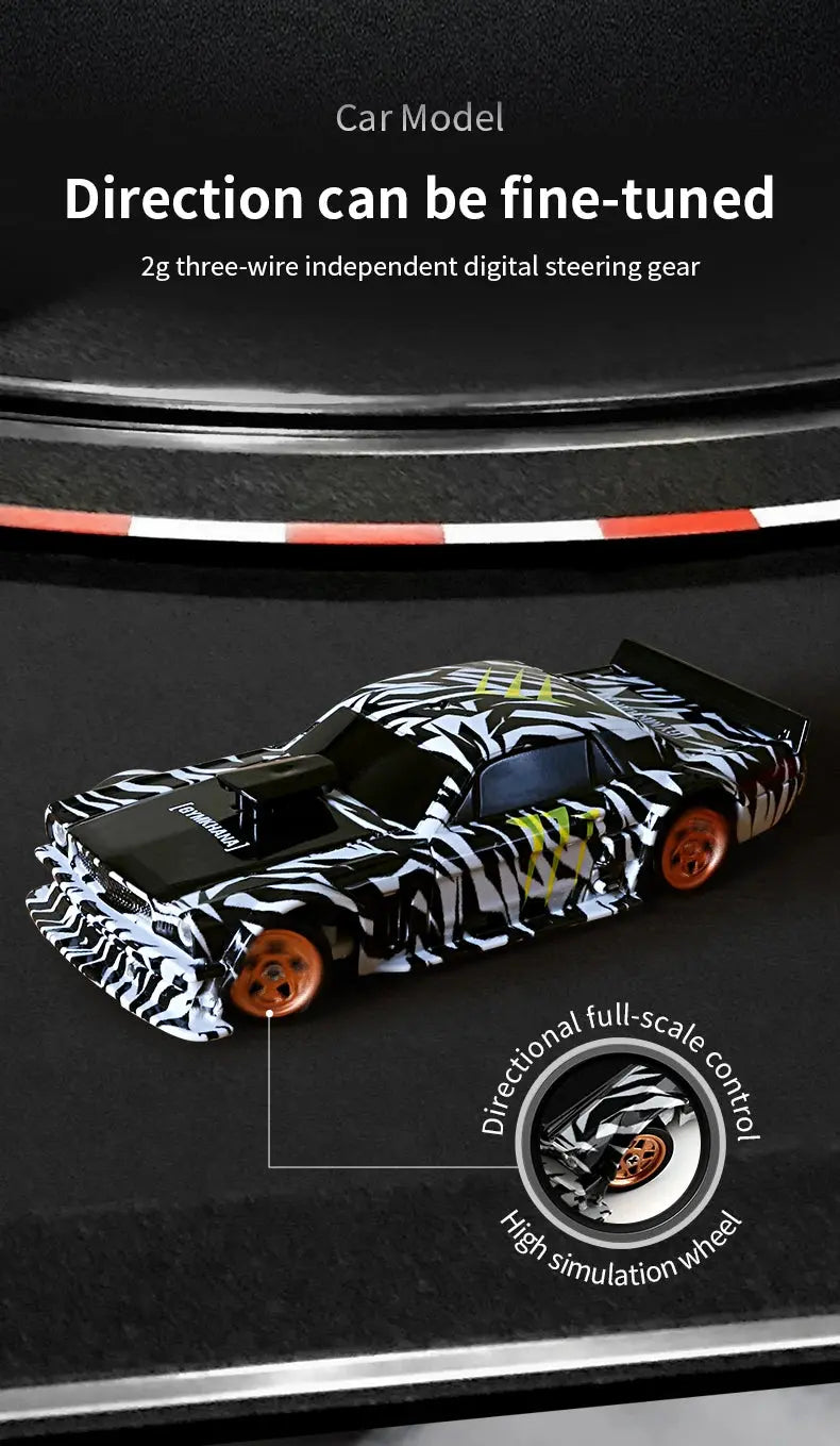 2.4G RC Drift Car 1/43 4WD Remote Control Car High Speed Four Wheel Drive Radio Controlled Mini Racing Car Model Boys Toys Gifts - Magic Remotes