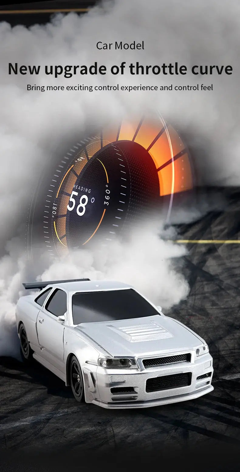 2.4G RC Drift Car 1/43 4WD Remote Control Car High Speed Four Wheel Drive Radio Controlled Mini Racing Car Model Boys Toys Gifts - Magic Remotes