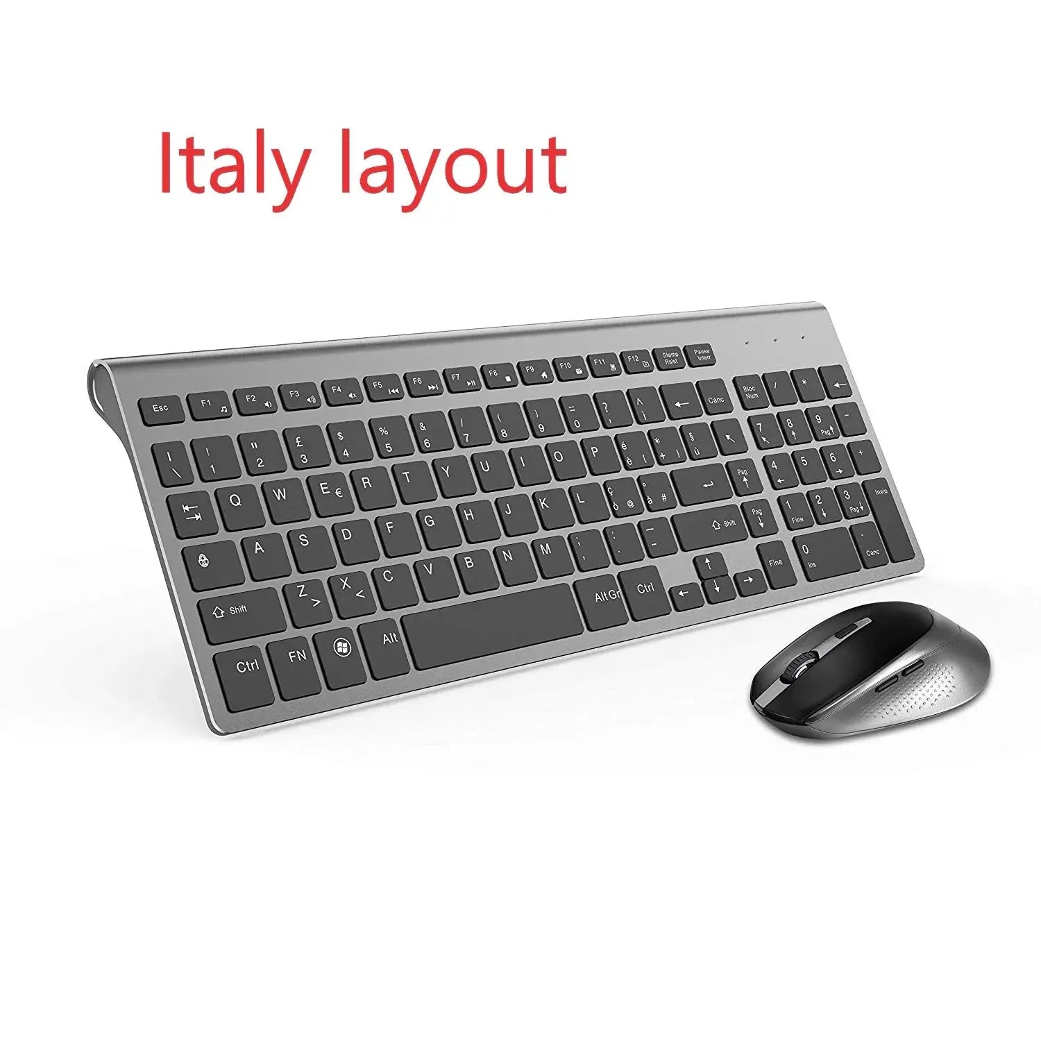 English Russian French Spanish Italy UK German Wireless Keyboard and  Mouse Combo 2.4G USB Silent Keyboard Set for Laptop PC Magic Remotes