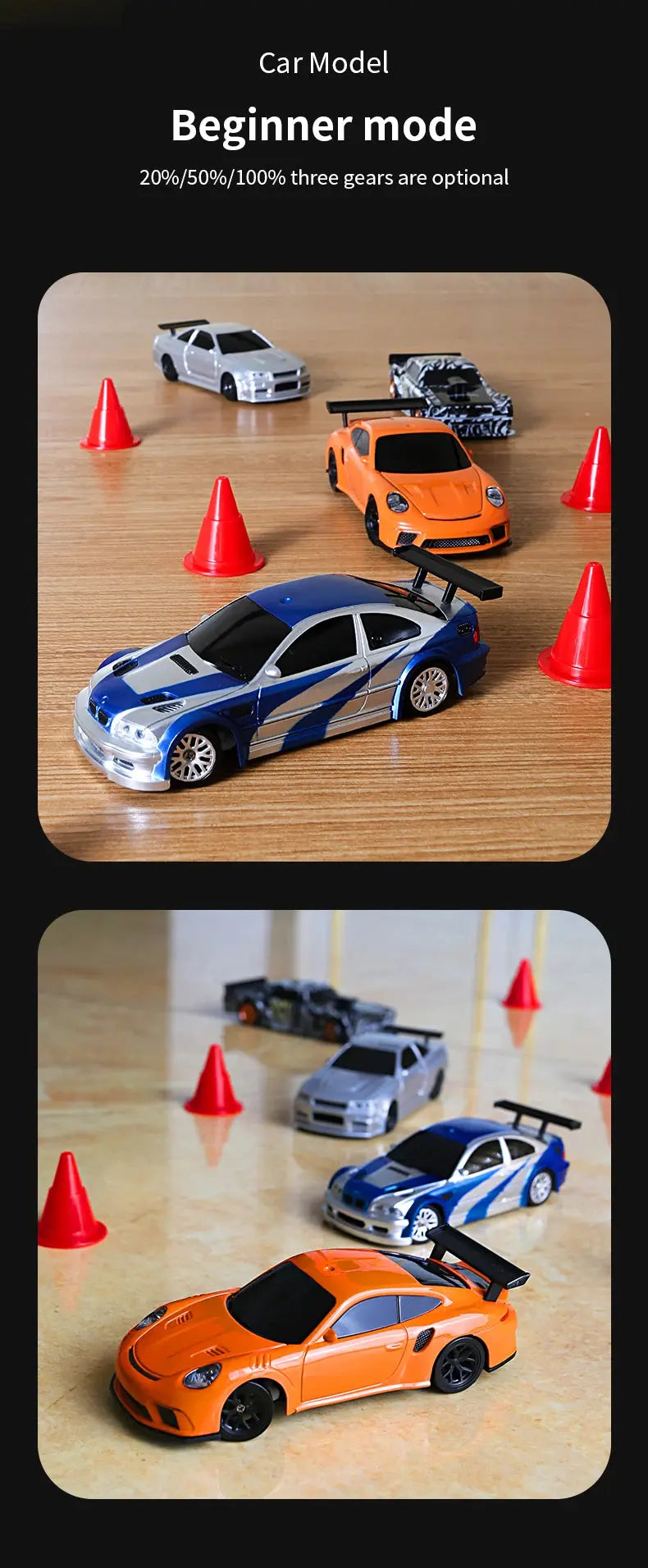 2.4G RC Drift Car 1/43 4WD Remote Control Car High Speed Four Wheel Drive Radio Controlled Mini Racing Car Model Boys Toys Gifts - Magic Remotes
