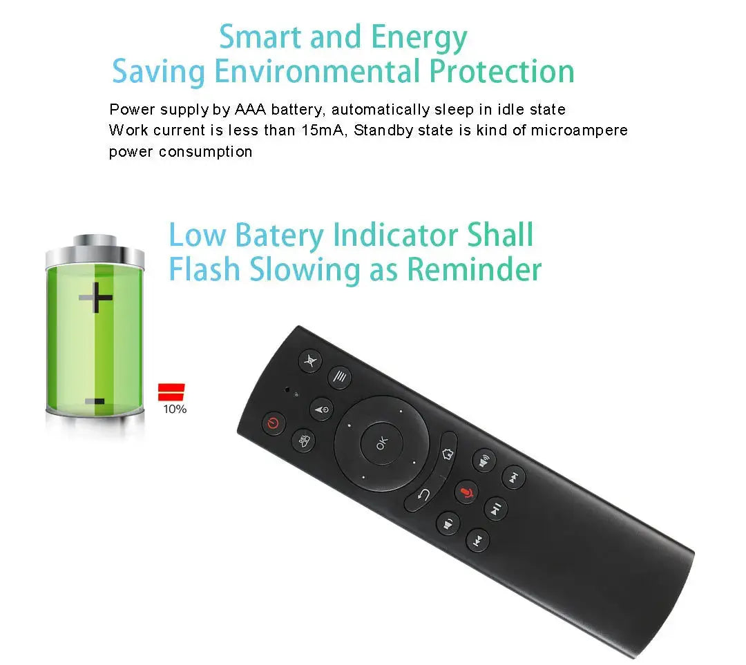 Backlit Voice Remote Control G20S 2.4G Bluetooth Wireless Air Mouse Microphone Gyroscope IR Learning for Android Tv Box PC Magic Remotes