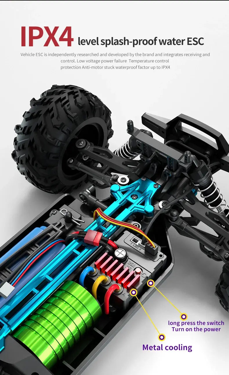1:16 RC High Speed Car Off-Road 4WD Monster Truck Climbing Vehicle Boys Toy Remote Control Car Magic Remotes