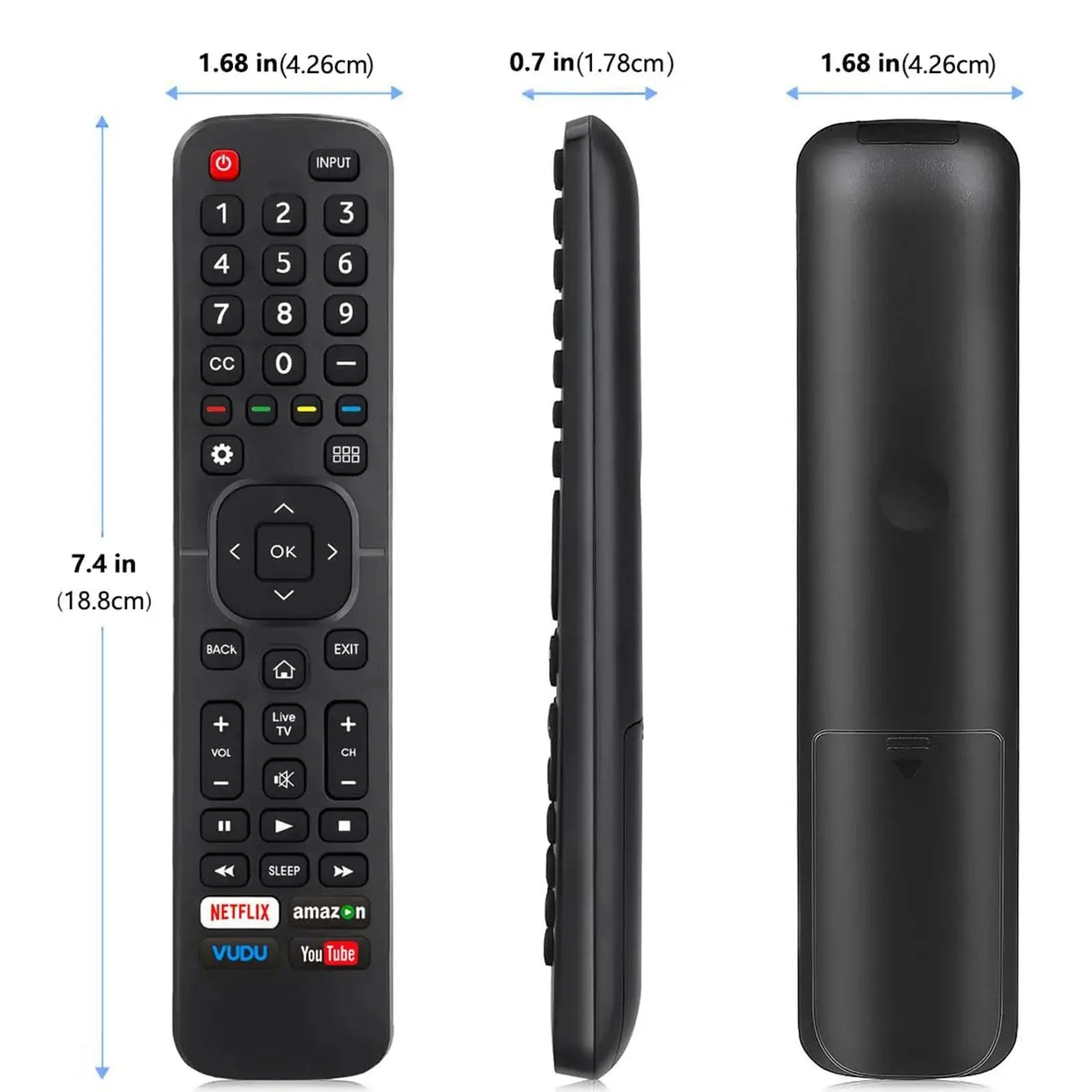 Universal Remote for All Hisense TV Remote Compatible with All Hisense 4K LED HD UHD Smart TVs - Not for fire & roku TV Magic Remotes