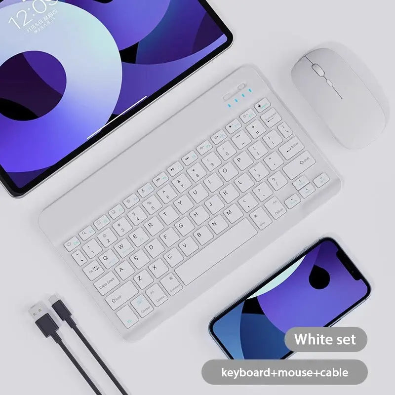 10 inch Magnetic Tablet Keyboard for iPad 2024 10.9 11 10.2 Bluetooth Rechargeable Keyboards for Xiaomi 6 Huawei Matepad 11.5 - Magic Remotes