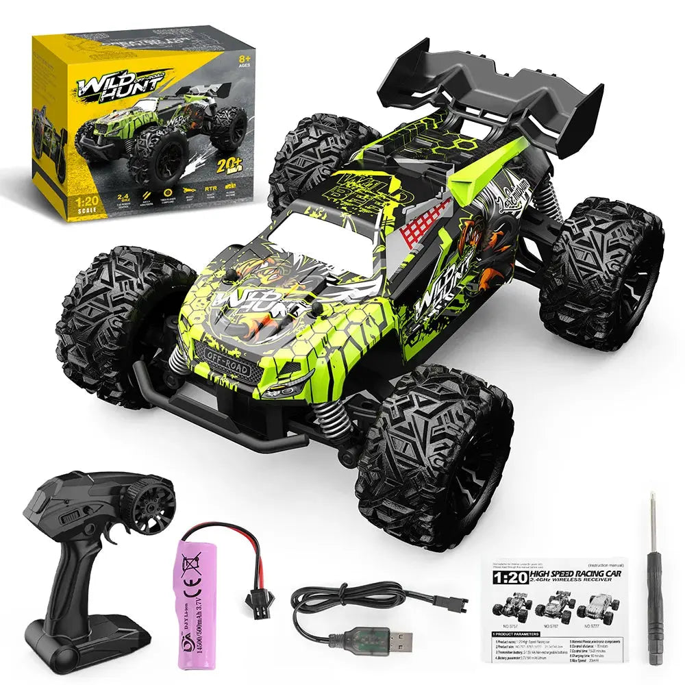 1:20 Off Road RC Car 2.4G Radio Remote Control Cars RTR High Speed Climbing Drift Remote Control Monster Truck Toys for Children - Magic Remotes