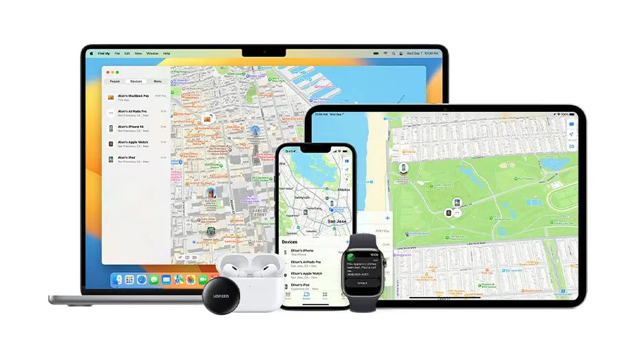 UGREEN Finder Security SmartTrack Link Smart Tag With Apple Find My Key Bluetooth GPS Tracker For Earbud Luggage MFi Finder IOS - Magic Remotes