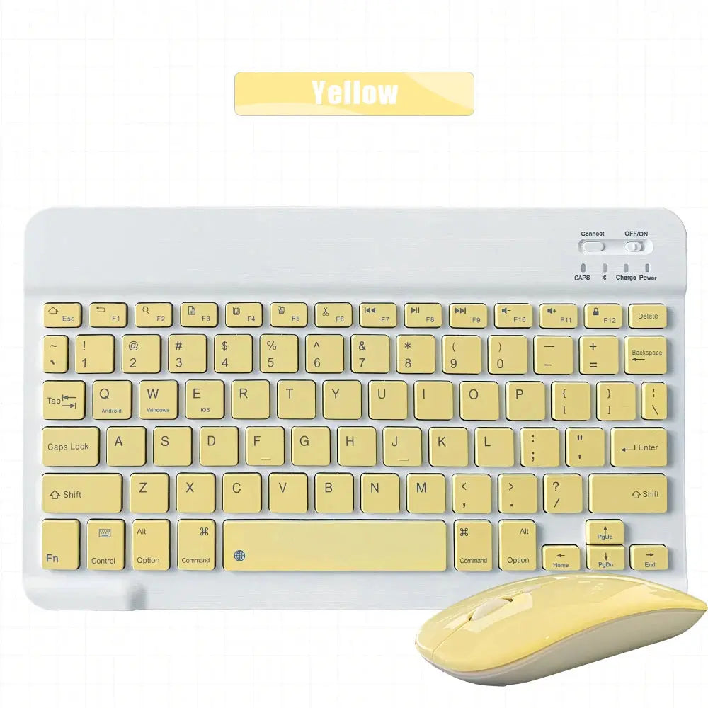 Mini Wireless Keyboard Bluetooth Keyboard For ipad Phone Tablet Portable Bluetooth Keyboard and Mouse For Samsung Xiaomi Android - Magic Remotes