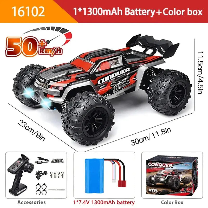 1:16 RC High Speed Car Off-Road 4WD Monster Truck Climbing Vehicle Boys Toy Remote Control Car Magic Remotes