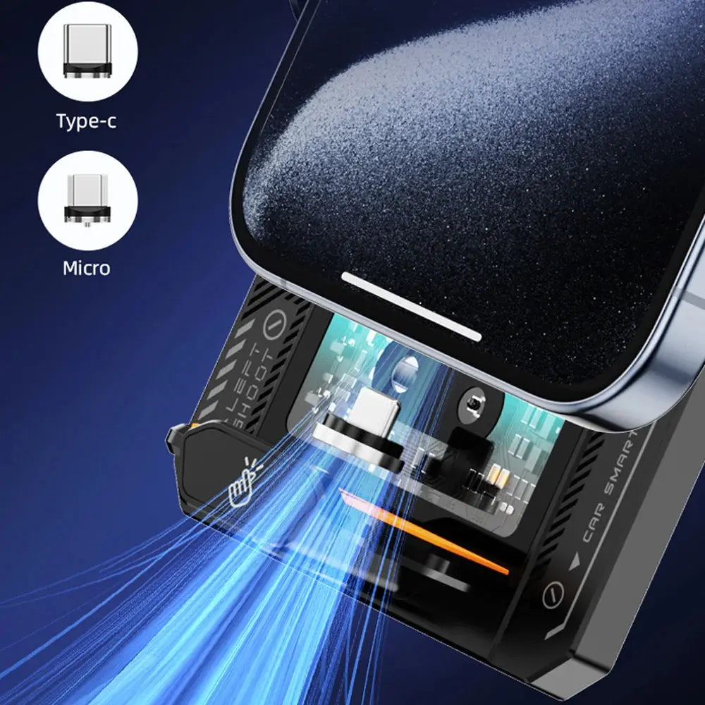 Car Smart Sensing Automatic Clamping Mounts For Samsung iPhone Xiaomi Phone Holder Wireless Charger Mounts 15W/66W Fast Charging - Magic Remotes
