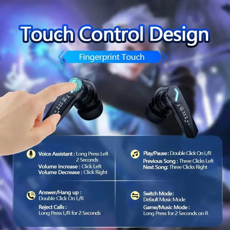 Choice Lenovo GM2 Pro Bluetooth 5.4 Earphones Sports Headset Wireless In-Ear Gaming Low Latency Dual Mode Music Headphones New Magic Remotes