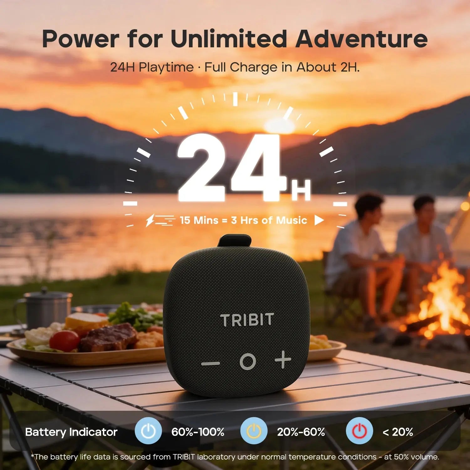 TRIBIT StormBox Micro 3 Portable Bluetooth Speaker,13W Bike Speaker with IP68 Waterproof,24H Playtime For Outdoor Camping,Hiking Magic Remotes