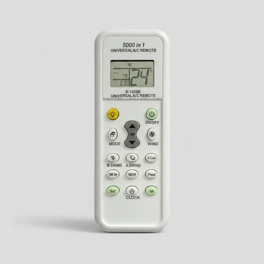 5000-in-1 Universal Air Conditioner Remote Control for LG, Gree, Midea, Toshiba, Haier, Daikin, Hitachi, Sharp, Panasonic, Samsung, Sanyo - Magic Remotes