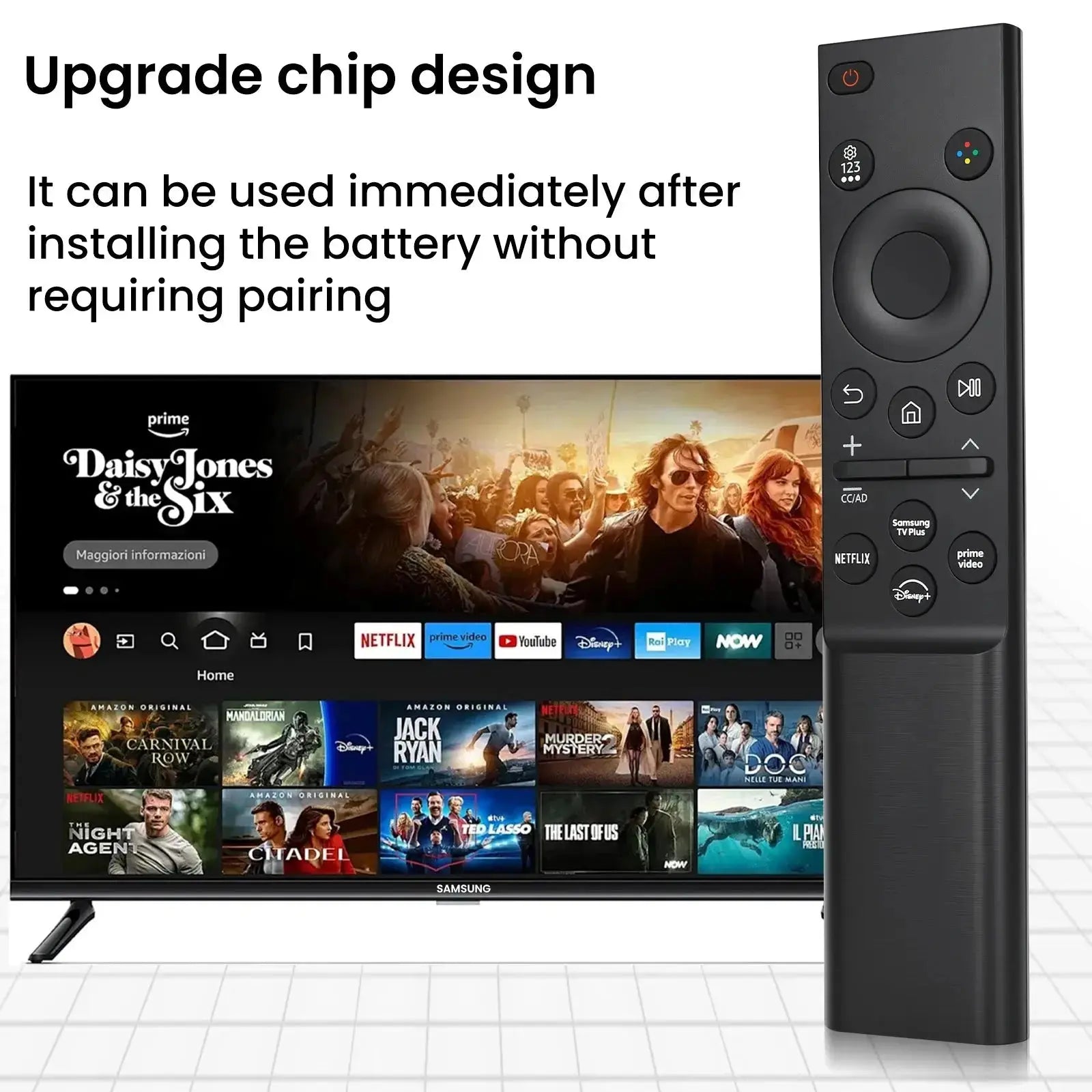 Replacement for Samsung TV Remote Control ,Universal for 2019-2026 Samsung Smart TVs(Frame/QLED/Crystal UHD/Neo QLED/OLED) Magic Remotes
