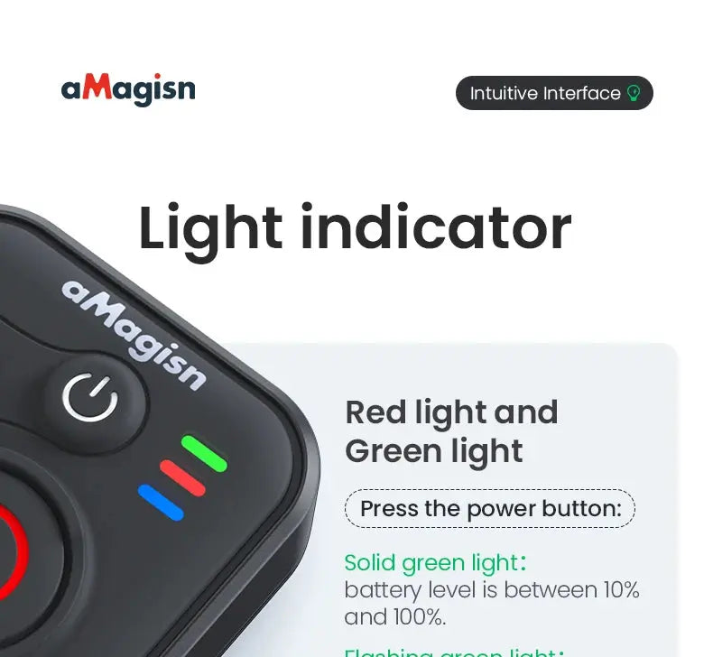 aMagisn 50M Bluetooth Remote Control for Insta360 X5 / X4 Air / Ace Pro 2 Gopro Hero 13 12 Camera iOS Android Shutter Controller - Magic Remotes