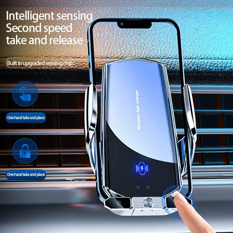 Car wireless charger Magnetic Cell Phone Holder Mobile Phone Stand in Car GPS Support 360° Rotatable Mount For iPhone Xiaomi - Magic Remotes