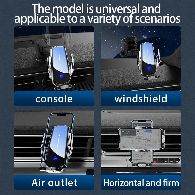 Car wireless charger Magnetic Cell Phone Holder Mobile Phone Stand in Car GPS Support 360° Rotatable Mount For iPhone Xiaomi - Magic Remotes