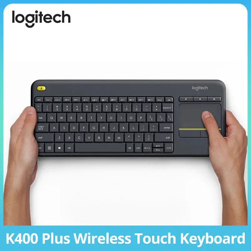 Logitech K400 Plus Wireless Keyboard Touchpad TV Compatible Long Battery Life for Windows Android TV - Magic Remotes