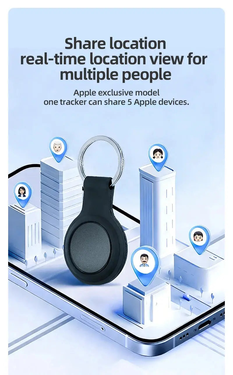 Smart iOS GPS Tracker Tag Suitable For Apple iOS Airtag Anti Loss Locator Car Key Bicycles Elderly People Pets Anti Loss Tracker - Magic Remotes