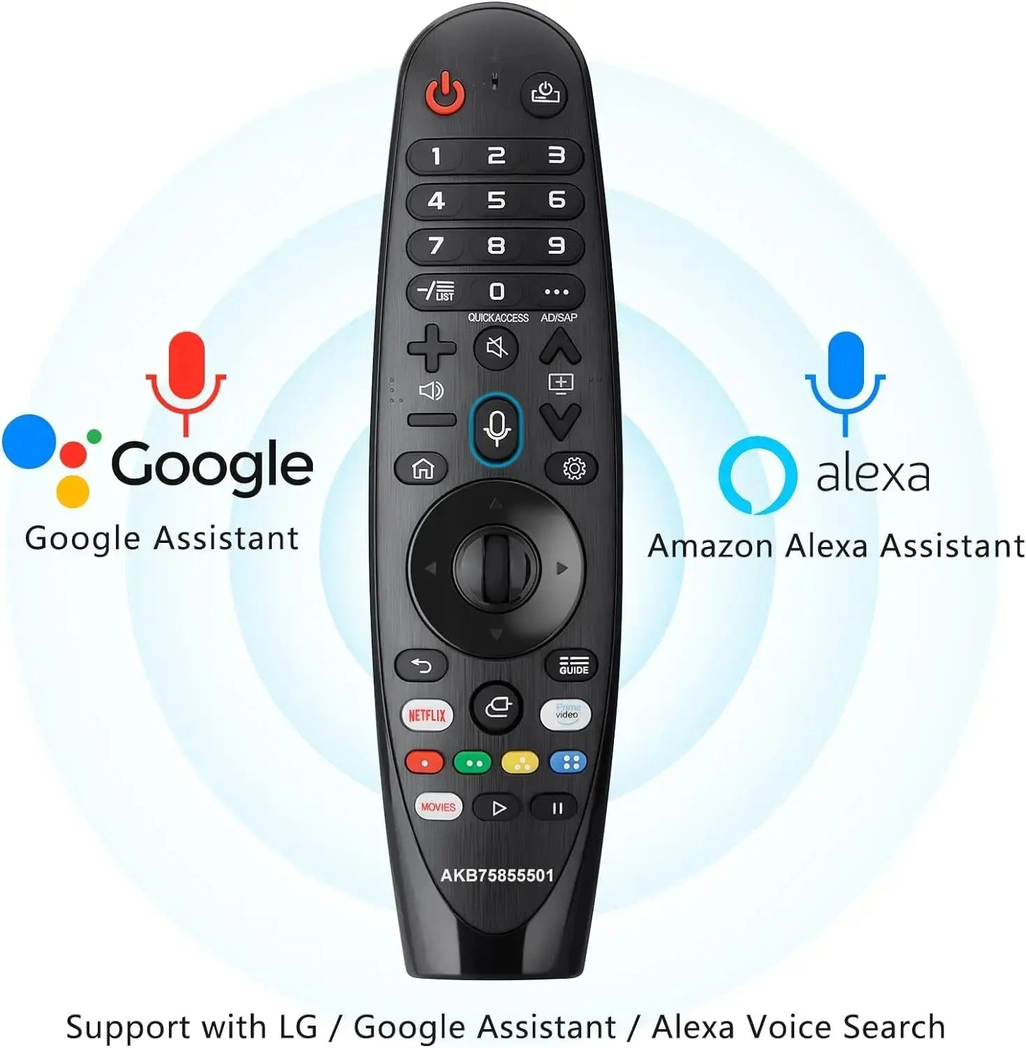 AN-MR20GA AKB75855501 with Voice and Pointer Function Bluetooth remote control for LG Smart TV Many Models 2019  2020 2021 2022 - Magic Remotes
