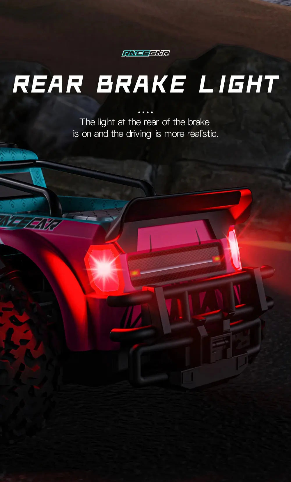 ZWN 1:16/1:20 2.4G Model RC Car With LED Light 2WD Off-road Remote Control Climbing Vehicle Outdoor Cars Toy Gifts for Kids Magic Remotes