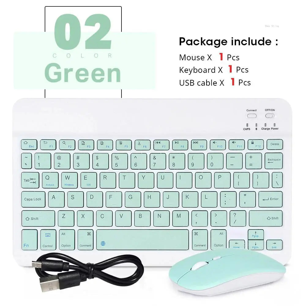 Mini Wireless Keyboard Bluetooth Keyboard For ipad Phone Tablet Portable Bluetooth Keyboard and Mouse For Samsung Xiaomi Android - Magic Remotes