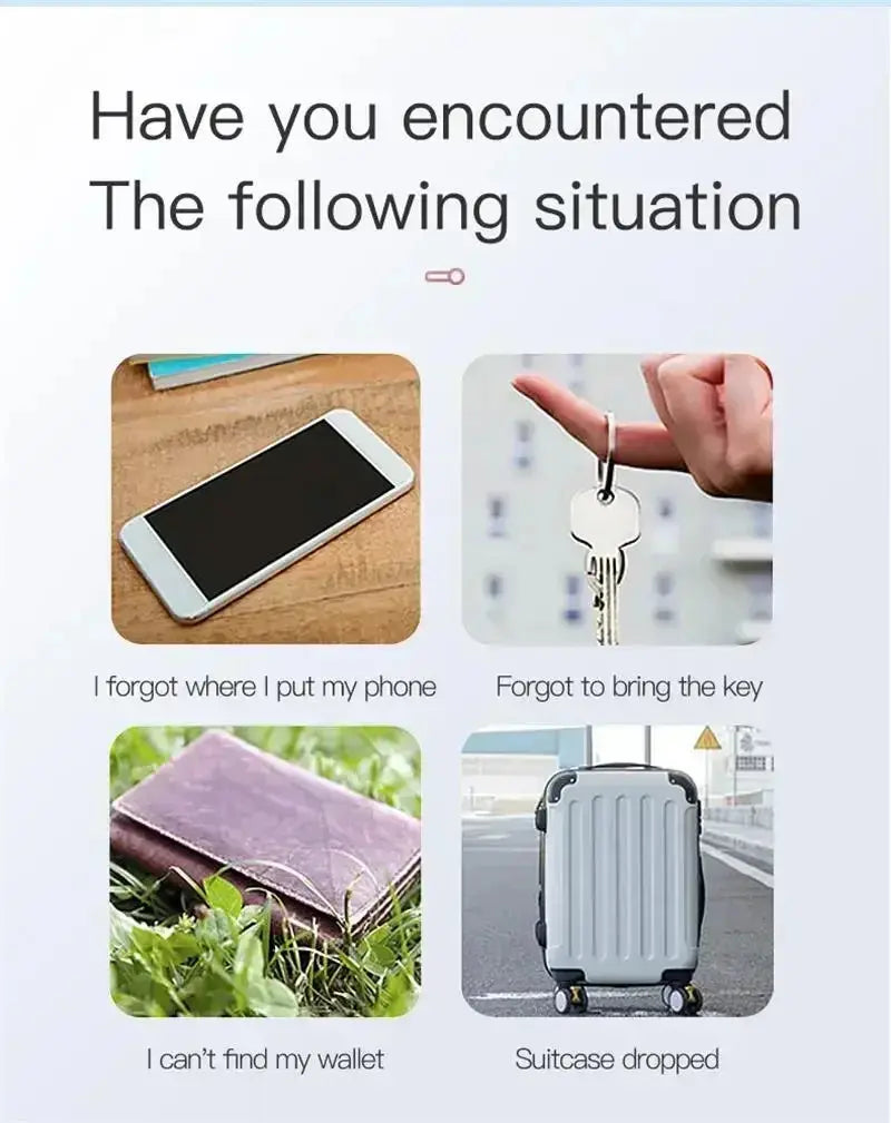 Mini GPS Tracker Bluetooth5.0 Anti-Lost Smart Device Pets Elderly Kid Car Suitcase Wallet Tracking Car Locator For IOS Android - Magic Remotes