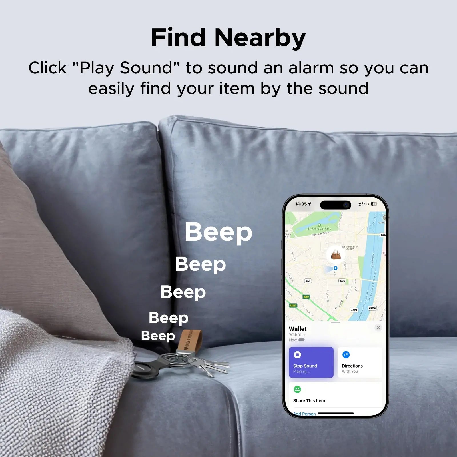 UGREEN Finder Security SmartTrack Link Smart Tag With Apple Find My Key Bluetooth GPS Tracker For Earbud Luggage MFi Finder IOS - Magic Remotes
