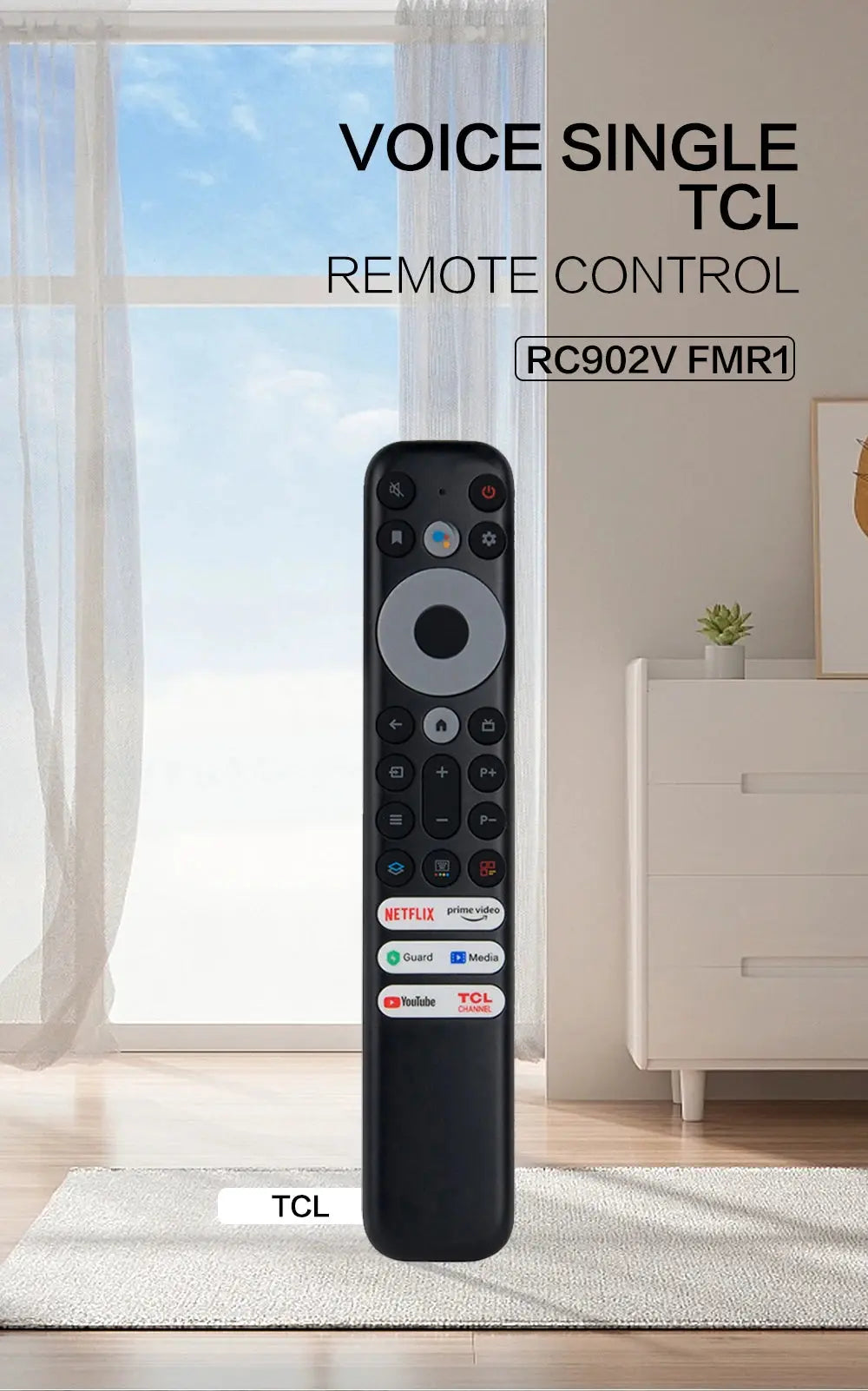 Tcl Remote Rv906 RC902V FMR1 Voice Remote Control For TCL 5 series 4K Qled 8K Smart