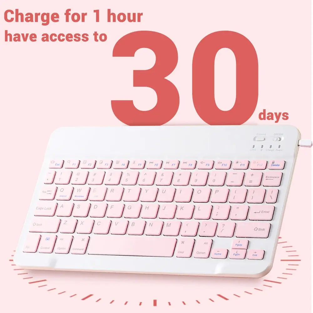 Mini Wireless Keyboard Bluetooth Keyboard For ipad Phone Tablet Portable Bluetooth Keyboard and Mouse For Samsung Xiaomi Android - Magic Remotes