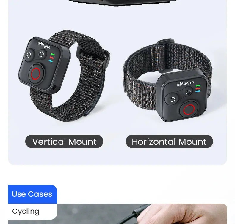 aMagisn 50M Bluetooth Remote Control for Insta360 X5 / X4 Air / Ace Pro 2 Gopro Hero 13 12 Camera iOS Android Shutter Controller - Magic Remotes