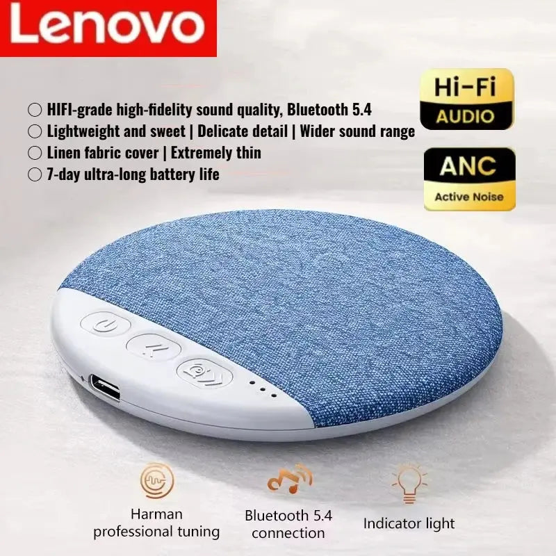Lenovo New Sleeping Bluetooth Speaker Mini Nature Sound White Noise Soundbar Wireless MP3 Music Player Ultra Thin Timed SpeakerS Magic Remotes