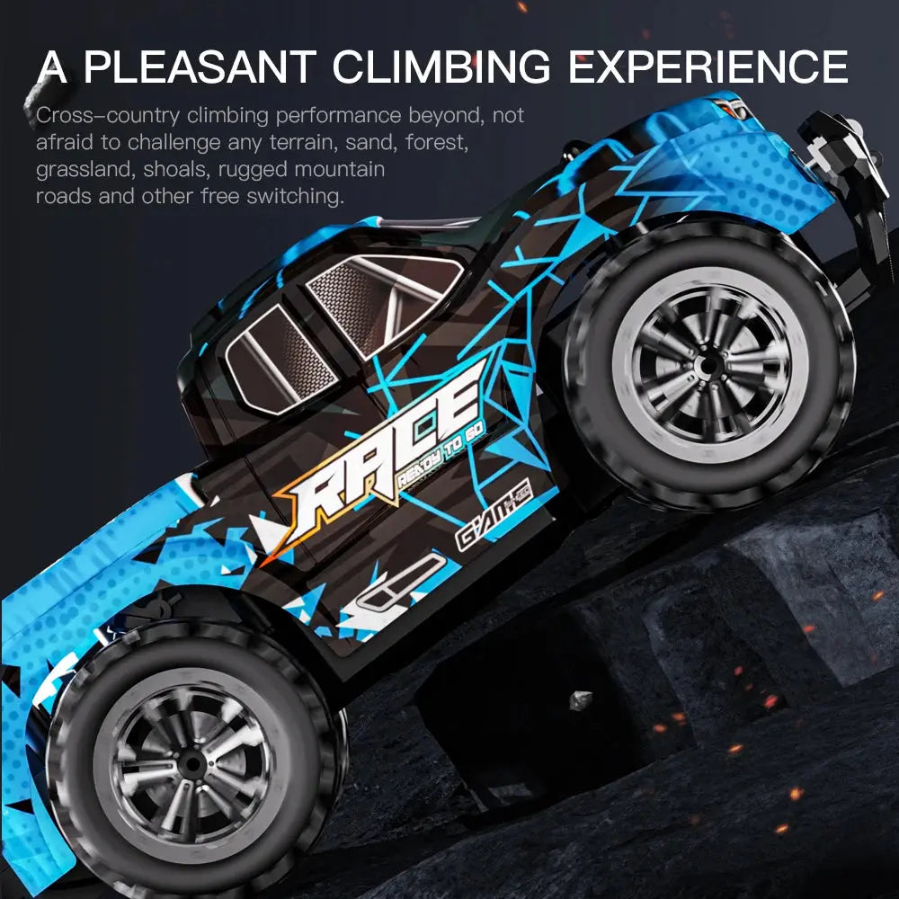 ZWN 1:16/1:20 2.4G Model RC Car With LED Light 2WD Off-road Remote Control Climbing Vehicle Outdoor Cars Toy Gifts for Kids Magic Remotes