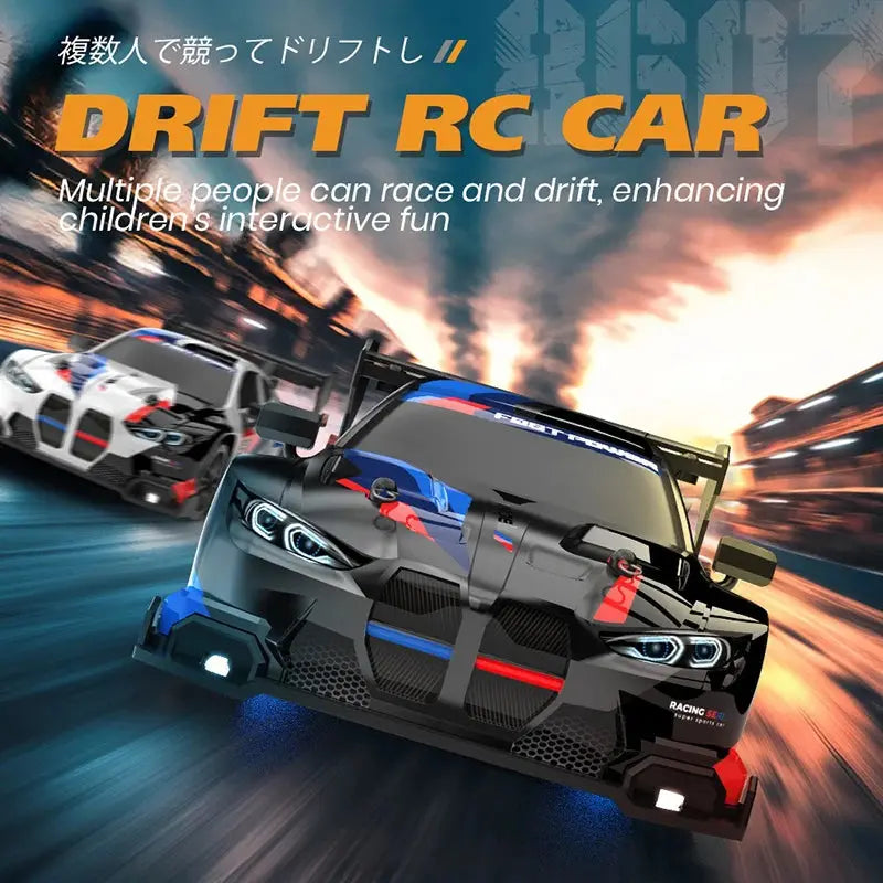 RC Drift Car 4WD Remote Control High Speed Racing Vehicle with LED Lights 2.4GHz Radio 4x4 Off-Road Truck Toy for Children Kids Magic Remotes