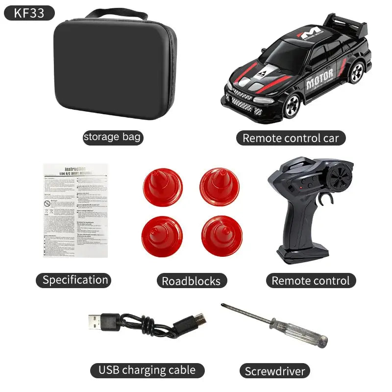 2025 New Kf20 1:64 Drift Rc Car Four-wheel remote-controlled racing car Full proportions Desk Competition Toy Boys Ideal gifts. Magic Remotes