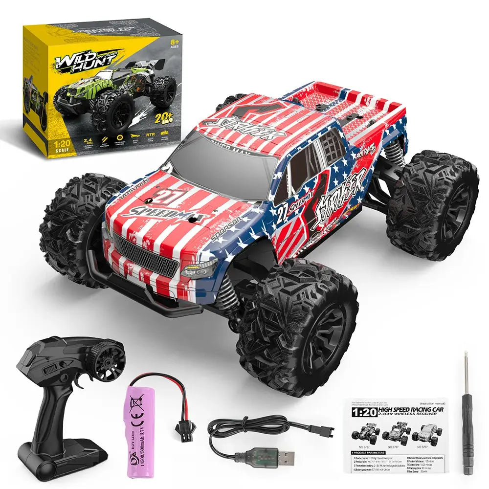 1:20 Off Road RC Car 2.4G Radio Remote Control Cars RTR High Speed Climbing Drift Remote Control Monster Truck Toys for Children - Magic Remotes