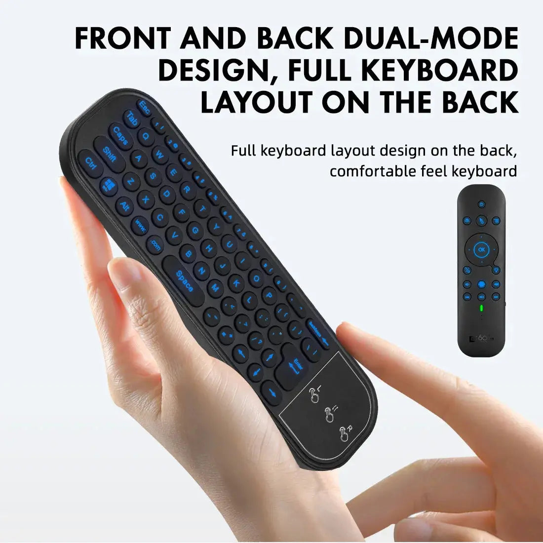 New G60S Pro BT Wireless Voice Remote Control 2.4G BT5.0 Dual Mode Air Mouse IR Learning With Backlit Light For Android TV Box Magic Remotes