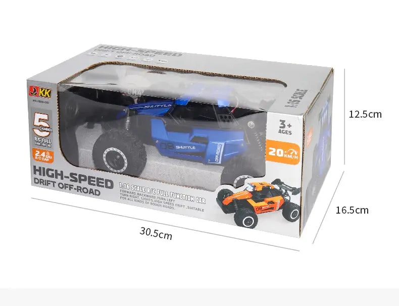 ZWN 1:16/1:20 2.4G Model RC Car With LED Light 2WD Off-road Remote Control Climbing Vehicle Outdoor Cars Toy Gifts for Kids Magic Remotes