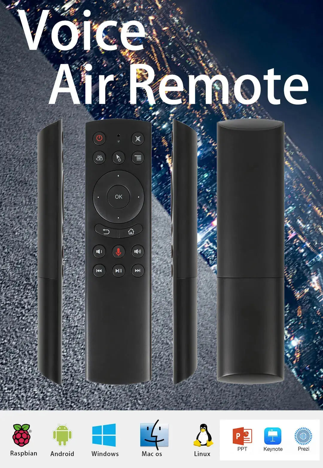Backlit Voice Remote Control G20S 2.4G Bluetooth Wireless Air Mouse Microphone Gyroscope IR Learning for Android Tv Box PC Magic Remotes
