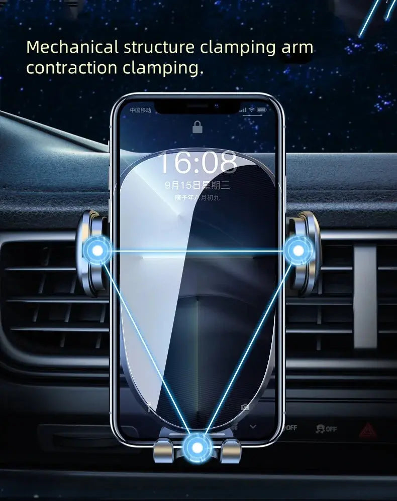 Car Phone Holder 10-Inch Screen Fixed Base For Peugeot 3008 4008 2021-2023 Wireless Charging Support Car Mobile Phone Mounts - Magic Remotes