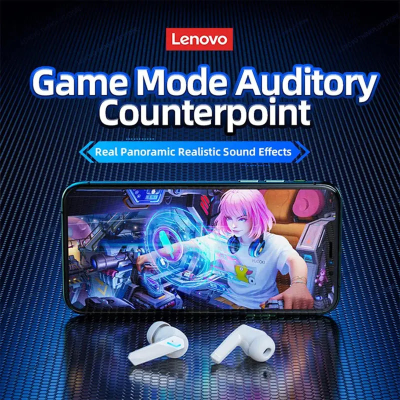 Choice Lenovo GM2 Pro Bluetooth 5.4 Earphones Sports Headset Wireless In-Ear Gaming Low Latency Dual Mode Music Headphones New Magic Remotes