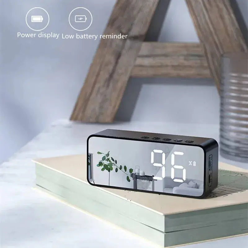 Alarm Clock Radio FM Bluetooth Speaker Portable Subwoofer Caixa De Som Sound Box Music Wireless Mini Woofers Bocina Lamp Column Magic Remotes