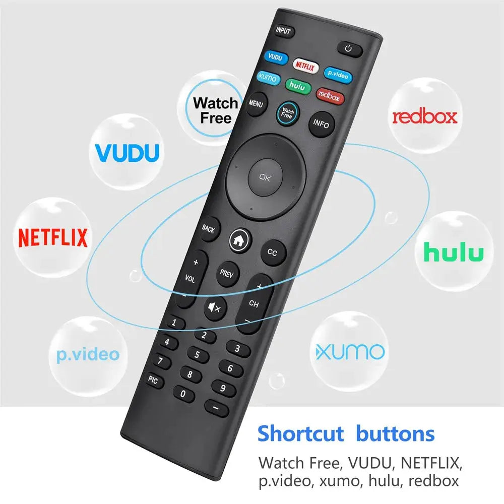 Universal Replacement XRT140 Remote Control for VIZIO All LED LCD HD 4K UHD HDR Smartcast 3D Smart TVs with 6 Shortcut Buttons Magic Remotes