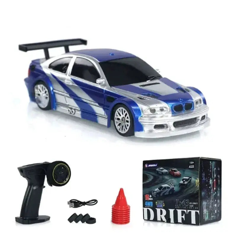 2.4G RC Drift Car 1/43 4WD Remote Control Car High Speed Four Wheel Drive Radio Controlled Mini Racing Car Model Boys Toys Gifts - Magic Remotes