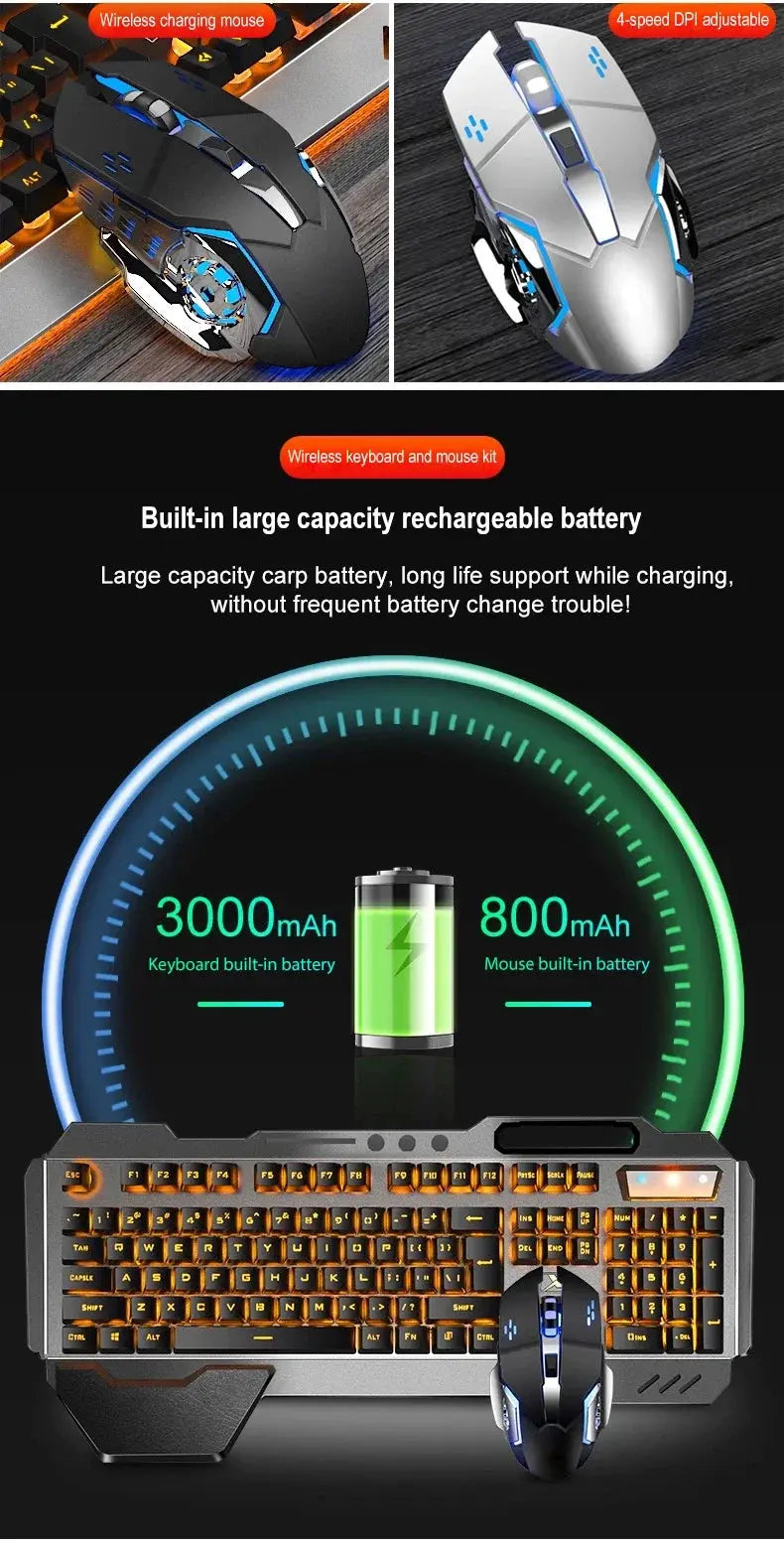 K680 Rechargeable 2.4G wireless keyboard and mouse suite Gaming computer Office esports Magic Remotes