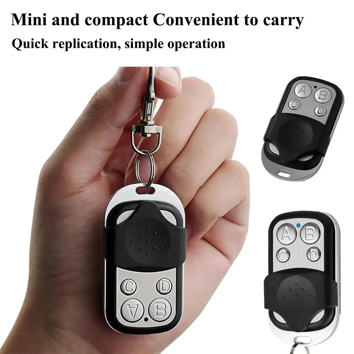 433MHz 4Button ABCD/Lock Unlock Remote Control Metal Push Button Transmitter Universal 4 Buttons Garage Door Opener Remote Magic Remotes