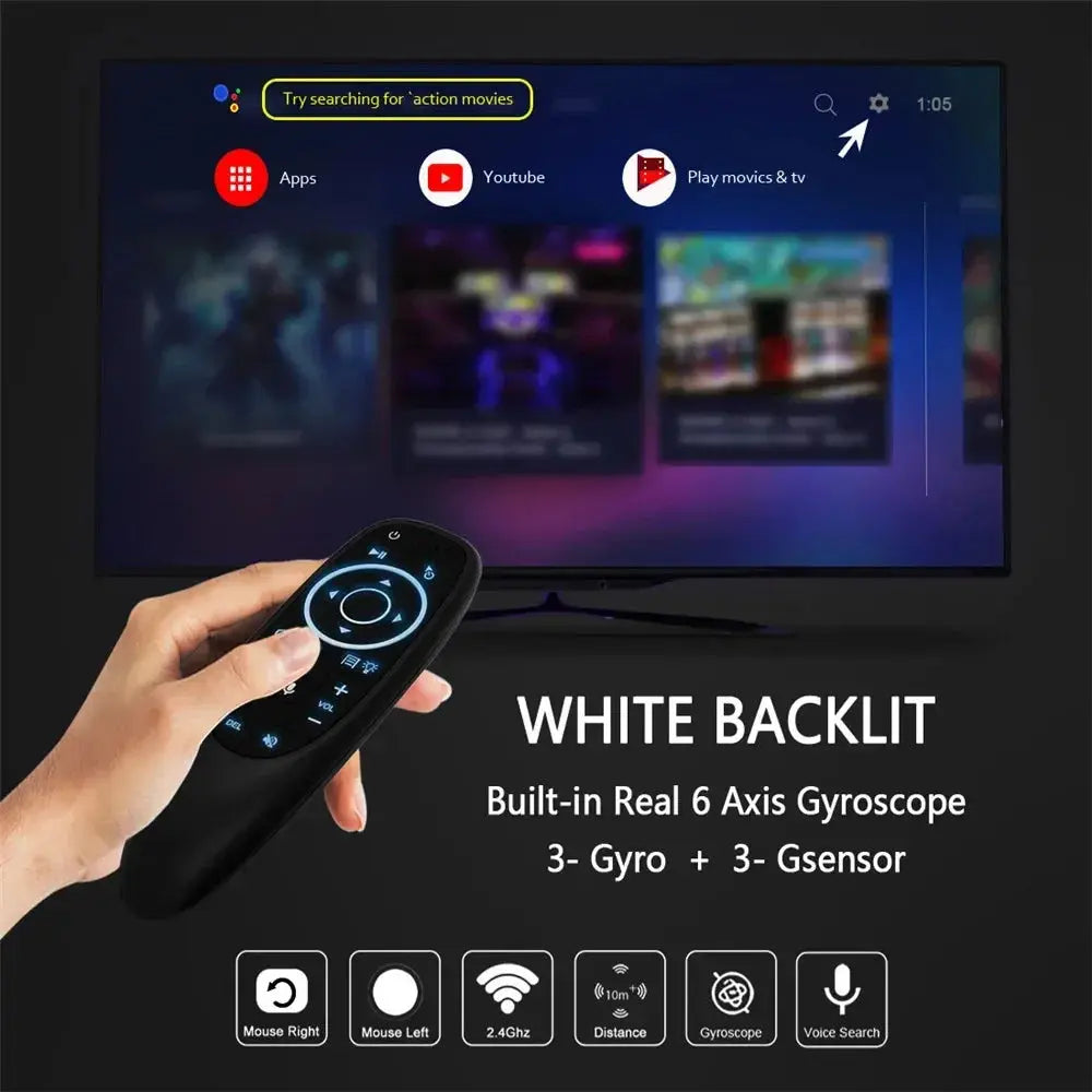 G10 G10S Voice Remote Control 2.4G Wireless Air Mouse Gyroscope IR Learning For Android TV Box H96 Max X96 mini X96 Max Plus PC Magic Remotes