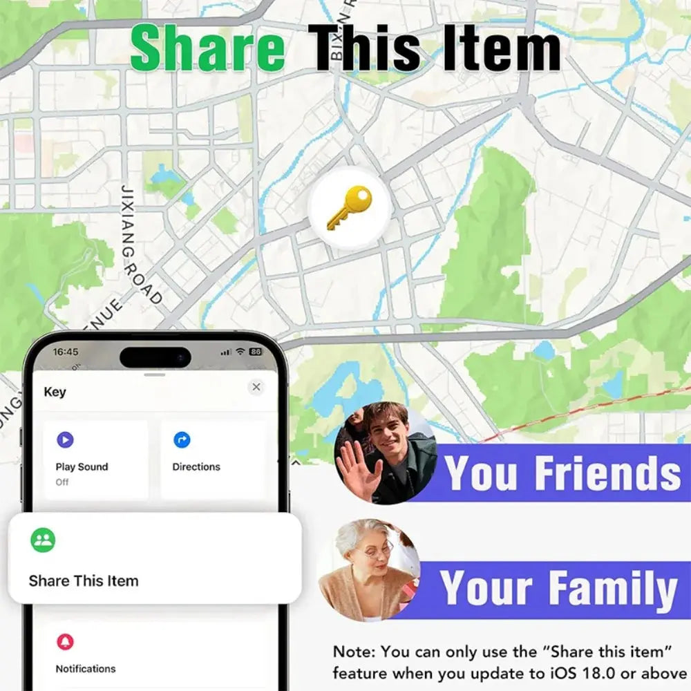 Vyvylabs Mini Tracking Device for Apple Find My APP Smart Tag Kid Pet Car GPS Lost Tracker Anti-Lost Alarm Reminder Positioner - Magic Remotes